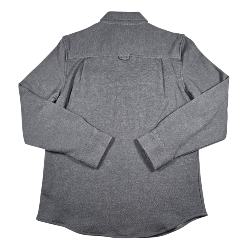 Hurley Blue Skies Ultra Soft Gray Long Sleeve Button Down Shirt- Men's Sz S NWT - Picture 7 of 7